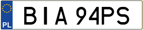 Truck License Plate